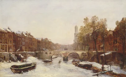 Città olandese in inverno